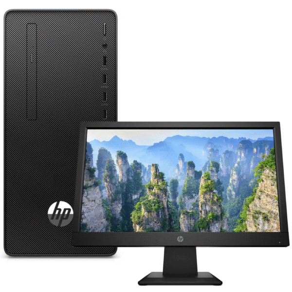 HP Pro Tower 290 G9 Desktop PC, Intel Core i3 12100, 8GB DDR4 3200, 256GB PCIe NVMe M.2 SSD, FreeDOS, with Monitor Hp P204v