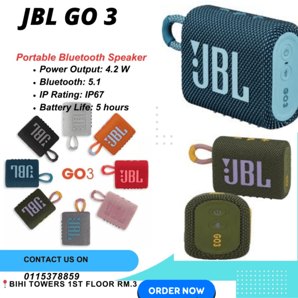 Jbl Go 3 Portable Bluetooth Speaker - Image 4