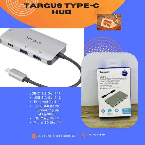 Targus - Usb-C Dual Hdmi 4K Docking Station With 100W Pd Pass-Thru ( Dock423A ) - Image 3