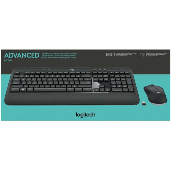 Logitech Wireless Keyboard & Mouse Advanced Mk540 - Image 3