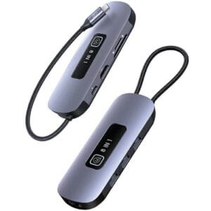 Usams 8In1 Multifunctional Type-C Hub With Light(Us-Sj643)