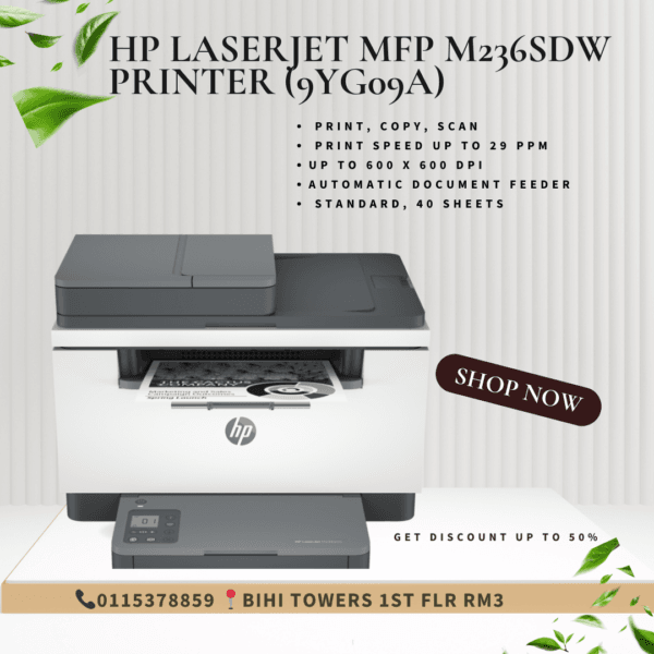 HP LaserJet MFP M236sdw Printer (9YG09A) - Image 5