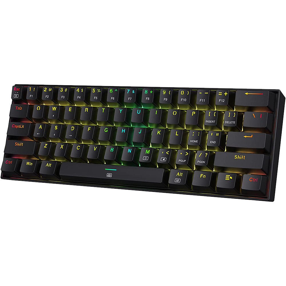 Redragon K630 Dragonborn 60% Wired RGB Gaming Keyboard, 61 Keys Compact Mechanical Keyboard with Linear Red Switch, Pro Driver Support Redragon K630 Dragonborn 60% Wired RGB Gaming Keyboard, 61 Keys Compact Mechanical Keyboard with Linear Red Switch, Pro Driver Support