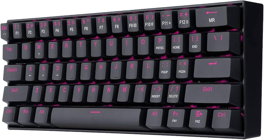 Redragon K630 Dragonborn 60% Wired RGB Gaming Keyboard, 61 Keys Compact Mechanical Keyboard with Linear Red Switch, Pro Driver Support Redragon K630 Dragonborn 60% Wired RGB Gaming Keyboard, 61 Keys Compact Mechanical Keyboard with Linear Red Switch, Pro Driver Support - Image 3