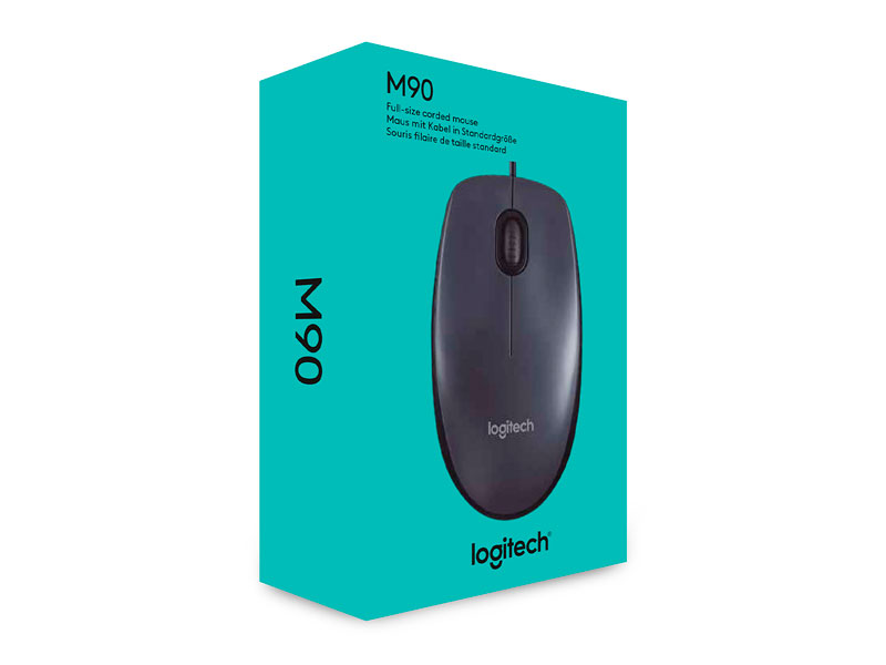 Logitech M90 USB Wired Mouse Logitech M90 USB Wired Mouse - Image 3